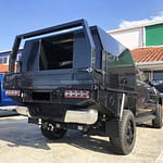 Picture of Black Ute Installed with a Black Ute Tray